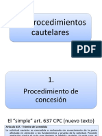 Procedimientos cautelares y sus requisitos