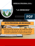 La Demanda (Procesal Civil I)