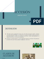 Accesión y Posesión