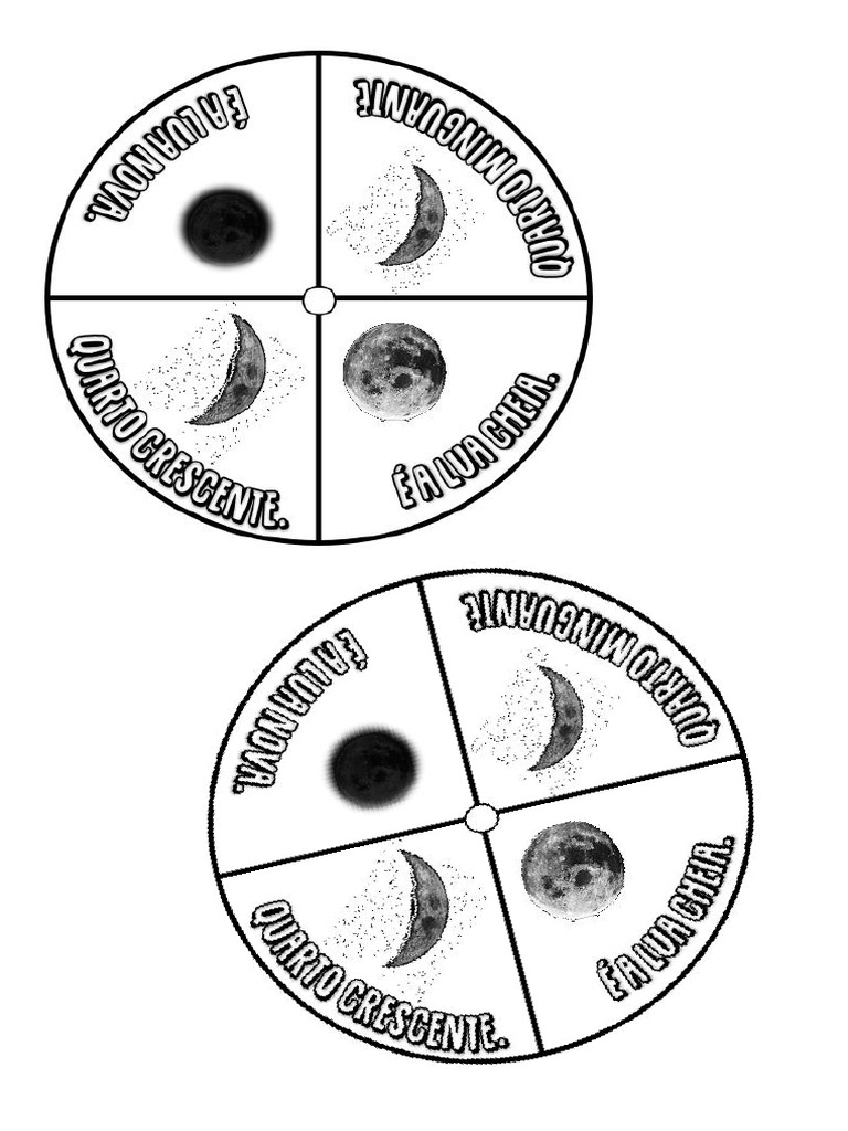 Fases Da Lua - Círculo Com Ataches | PDF