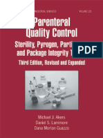Parenteral Quality Control - Sterility, Pyrogen, Particulate, and Package Integrity Testing (PDFDrive)