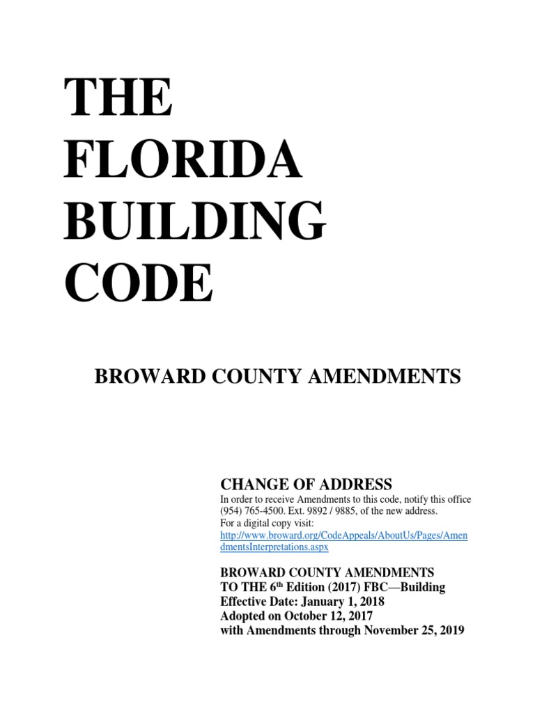 6th Edition (2017) Florida Building Code Chapter I (With Amendments