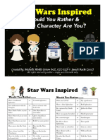 Star Wars Inspired: Would You Rather & What Character Are You?