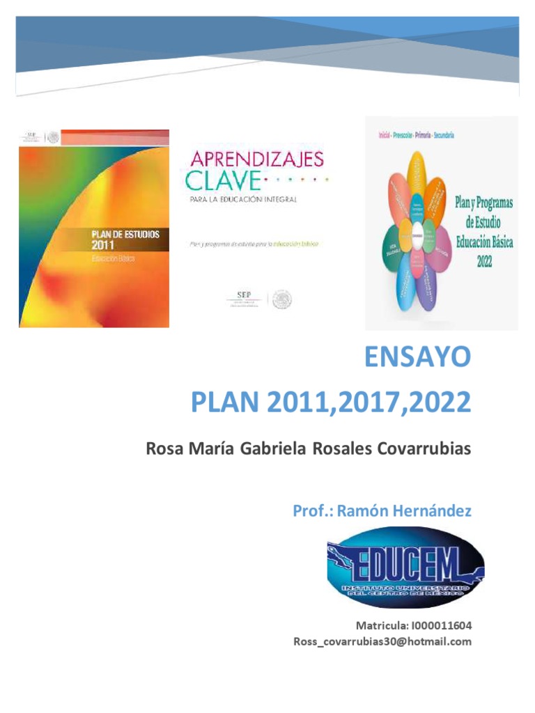 Análisis de Planes de Estudio 2011-2022 | PDF | Plan de estudios ...
