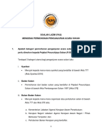 Soalan Lazim - Faq Penganjuran Acara Sukan