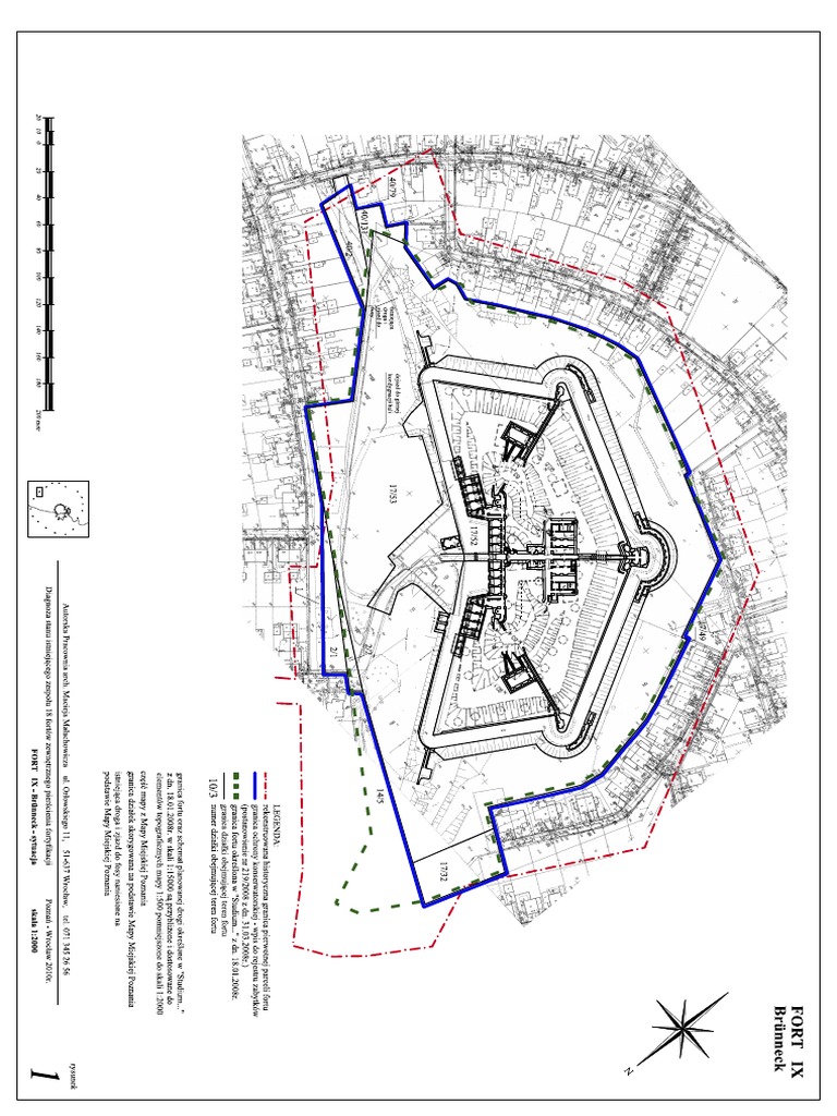 Fort IX - Brunneck - Diagnoza Stanu Aktualnego Rys1 | PDF
