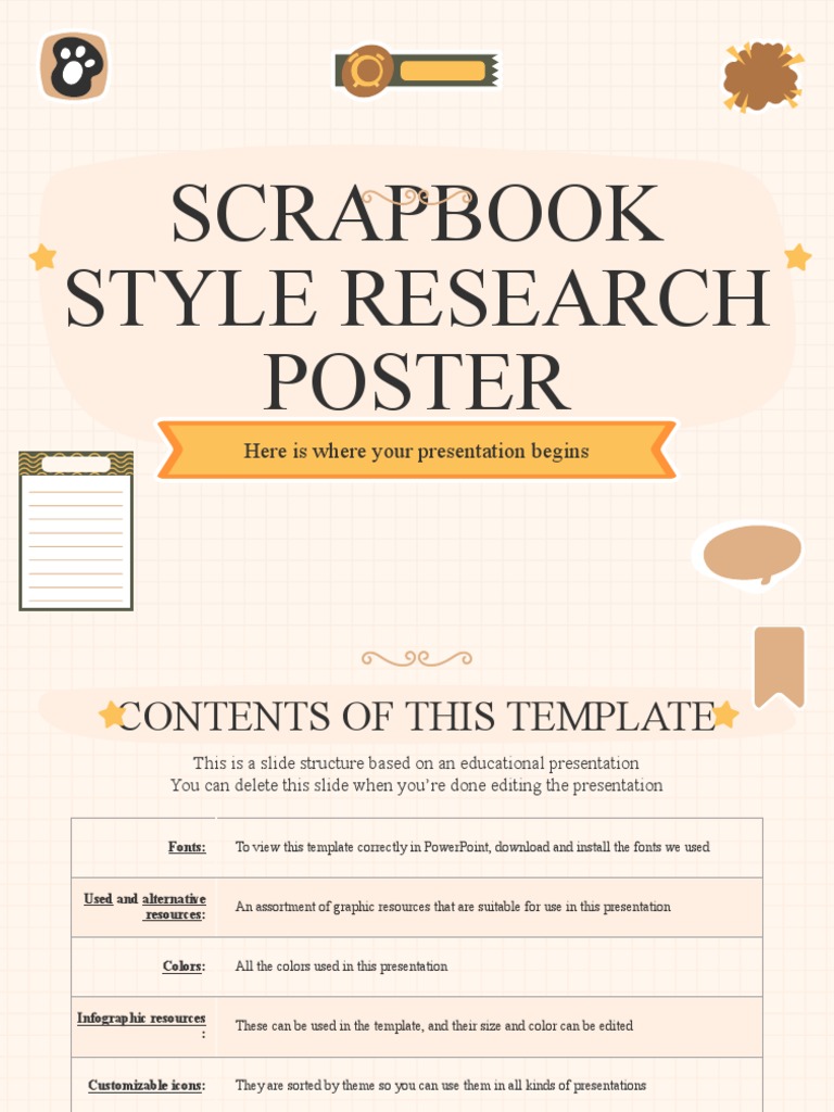 Scrapbook Style Research Poster by Slidesgo PDF Solar System