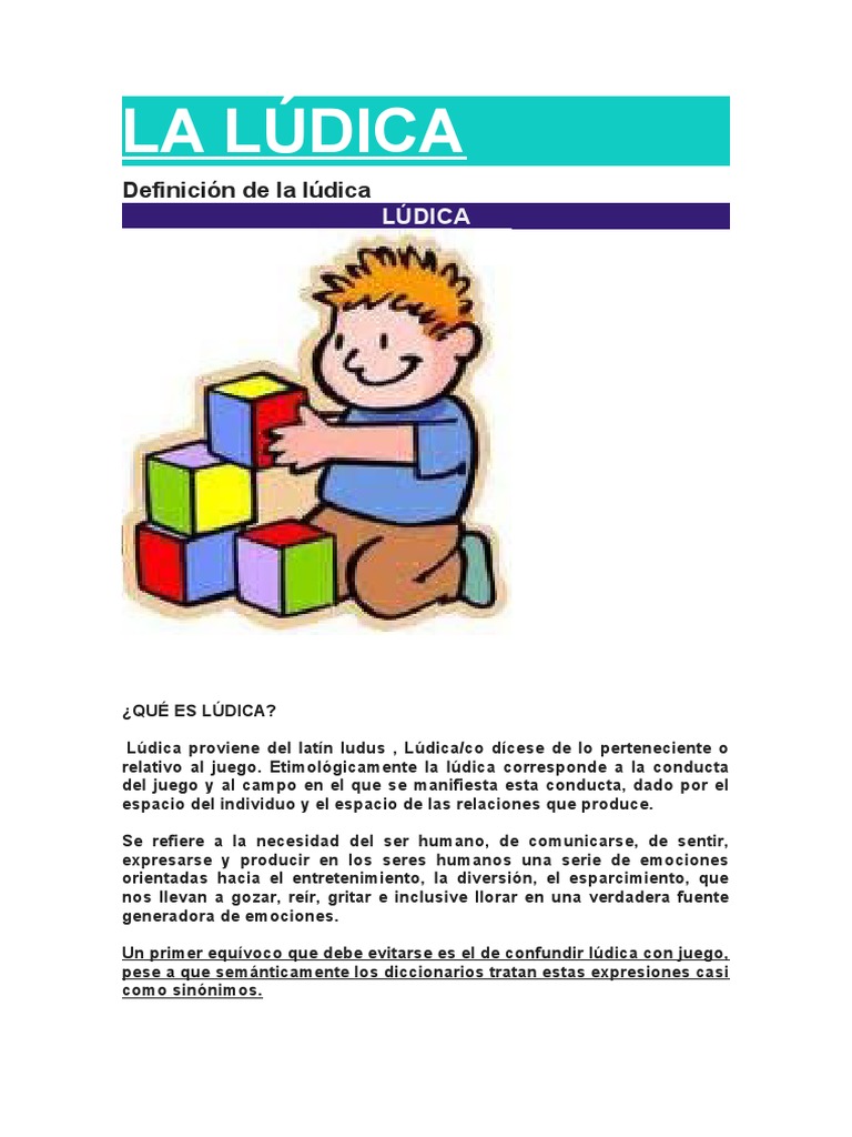 Definición y Concepto de Lúdica | PDF | Aprendizaje | Experiencia
