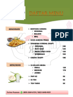 Daftar Menu Jualan Rio II