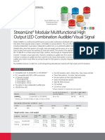 StreamLine Modular Multifunctional High Output LED Combination Audible - Visual Signal Data Sheet - S1375