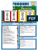 Possessive Pronouns Fill in the Blanks