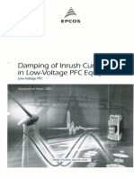 LV Capacitor - Switching - Damping of Inrush Currents