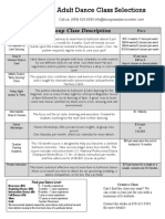 Class Description Sheet 2008