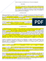 La Observación y El Diario de Campo en La Definición de Un Tema de Investigación