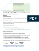 Análisis factores consumo petróleo constructora