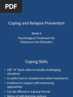 Coping and Relapse Prevention Week 6