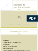 Slide Instrução do processo administrativo