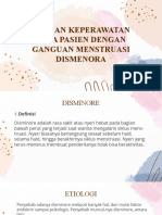 Asuhan Keperawatan Pada Pasien Dengan Gangguan Menstruasi