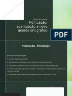 Aula Pontuação, Acentuação, Novo Acordo Ortográfico