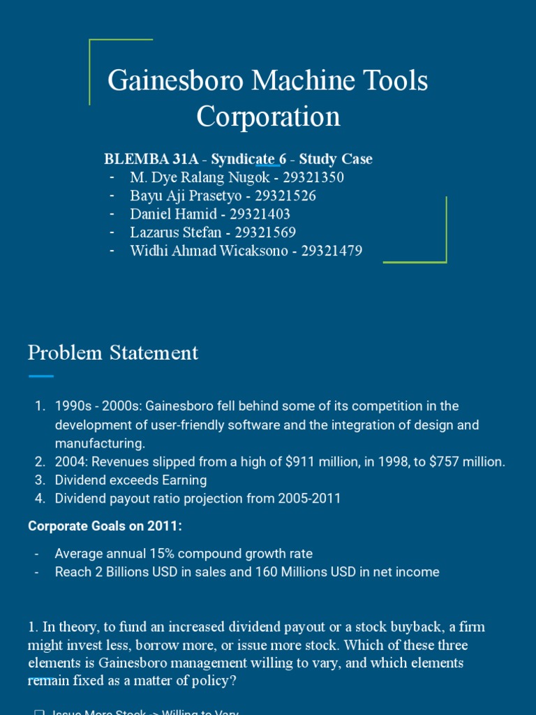 Gainesboro s 20 dividend payout pdf dividend share repurchase