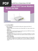 Cara Setting Modem ZTE | PDF