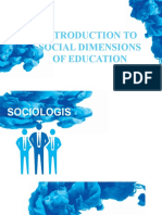 Introduction To The Social Dimensions of Education-WPS Office