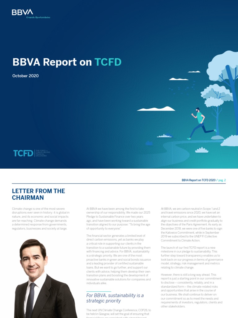 BBVA Report On TCFD Eng | PDF | Governance | Climate Change