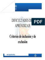 Criterios de Exclusión