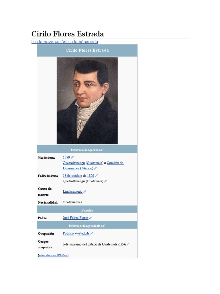 Cirilo Flores Estrada PDF Wikipedia Guatemala