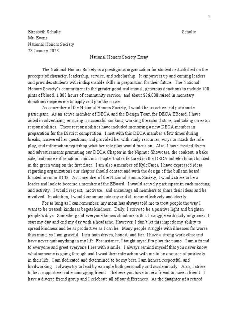 Nhs Essay PDF Behavior Modification
