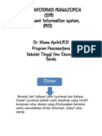 Sistem Informasi Manajemen (SIM) Management Information System, (MIS)