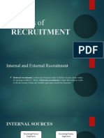 Sources of RECRUITMENT