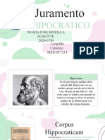 Diapositiva de Bioetica JURAMENTO HIPOCRATICO