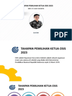 Tahapan Pemilihan Ketua Osis 2023