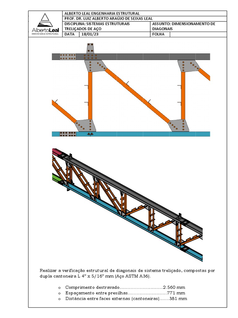 07 - Diagonal Dupla Cantoneira R03 | PDF | Engenharia Mecânica ...