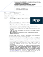 Memo 003 - Pendampingan Percepatan Progres P3MD TA.2022