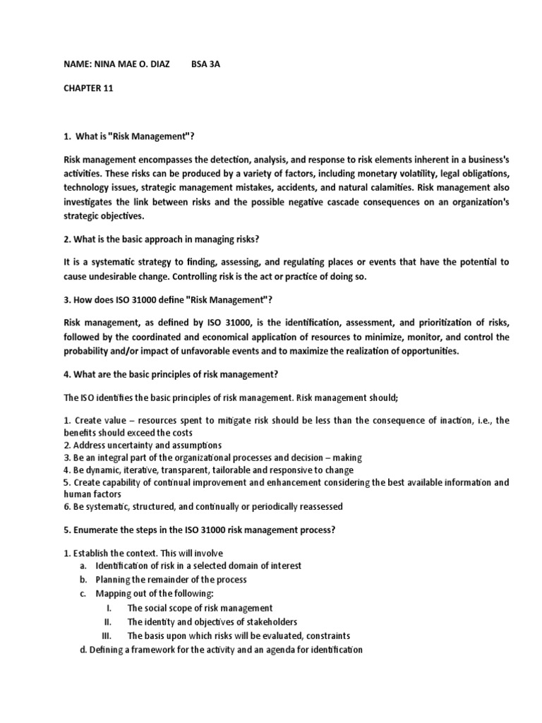 Risk Management Principles and Techniques | PDF | Risk | Risk Management
