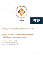 Tarea 8 Manual de Bienestar Corporativo y Salud