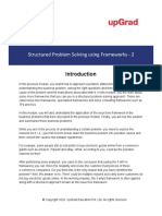 Lecture Notes - Structured Problem Solving Using Frameworks - II