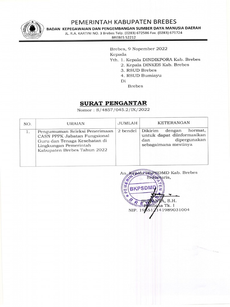 Pengumuman Awal Pppk Nakes 2022 Lampiran Pdf Pengelolaan Keuangan