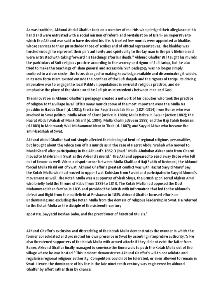 Ideology Of Saidu Baba PDF Sufism Abrahamic Religions