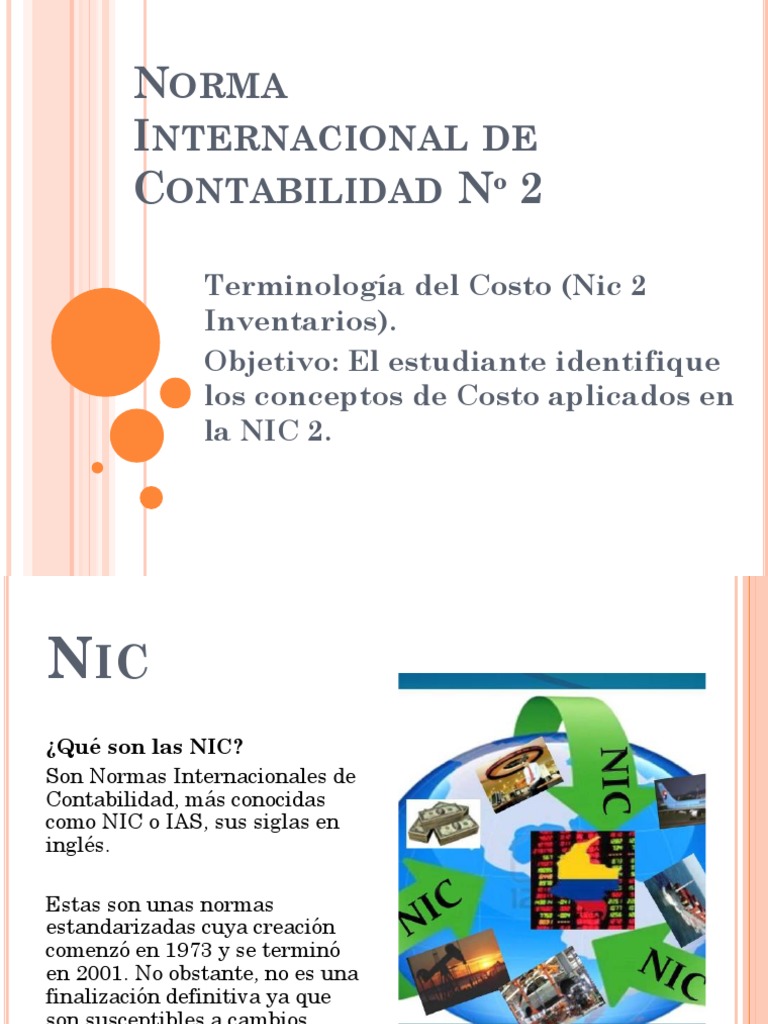 Tema 2 Normas Internacionales Contabilidad (NIC) 2 EJERCICIOS