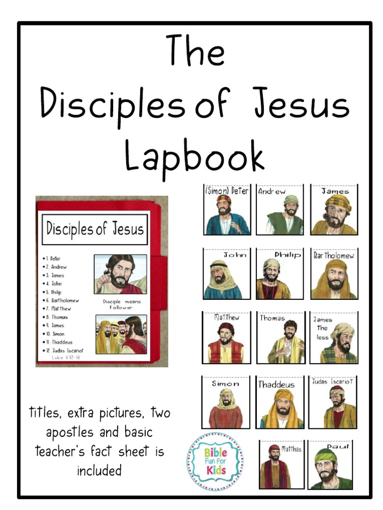 Disciples of Jesus Lapbook Updated #Biblefun | PDF