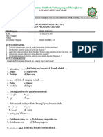 Soal Ujian Salafiya KLS Vii