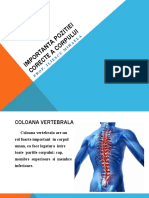 Importanta Pozitiei Corecte a Corpului