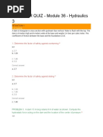 MODULAR QUIZ - 36 - Hydraulics 3