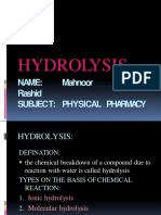 5- Hydrolysis