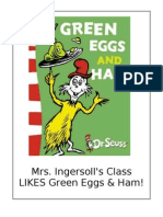 Green Eggs and Ham Class Book