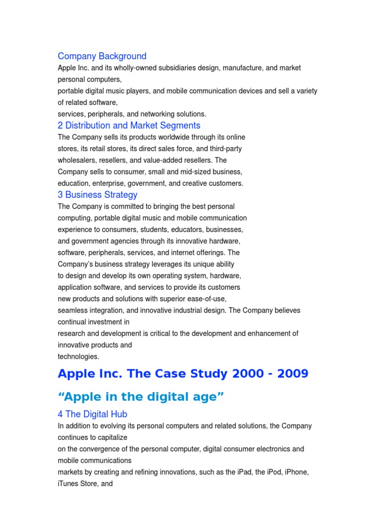 Apple case study solution picture