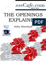 Marshall Abby - Chess Cafe - The Openings Explained - 1-63, 2015-OCR, 682p